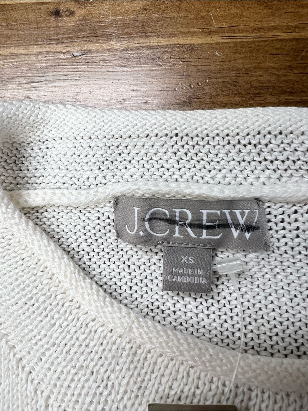 J. Crew Summer Rollneck™ sweater in linen blend in Ivory White Size XS NWT - Picture 7 of 11